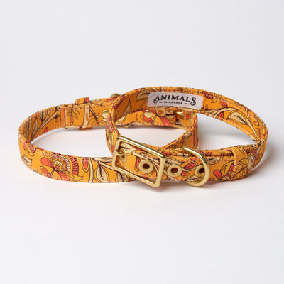 Bohemian sunset designer dog collar