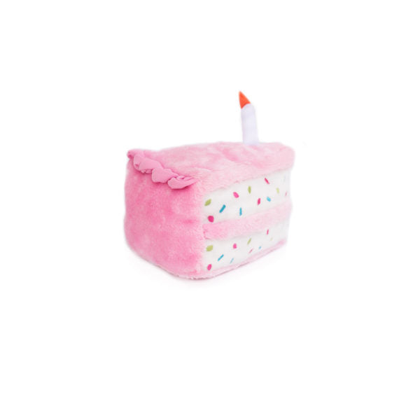 Zippy Paws Aesthetic dog toy - Birthday cake - Pink