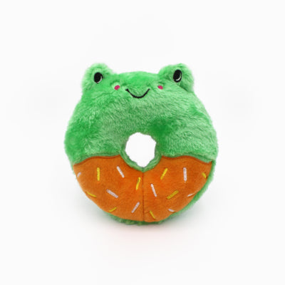 Zippy Paws | Aesthetic Donutz buddies - frog dog toy