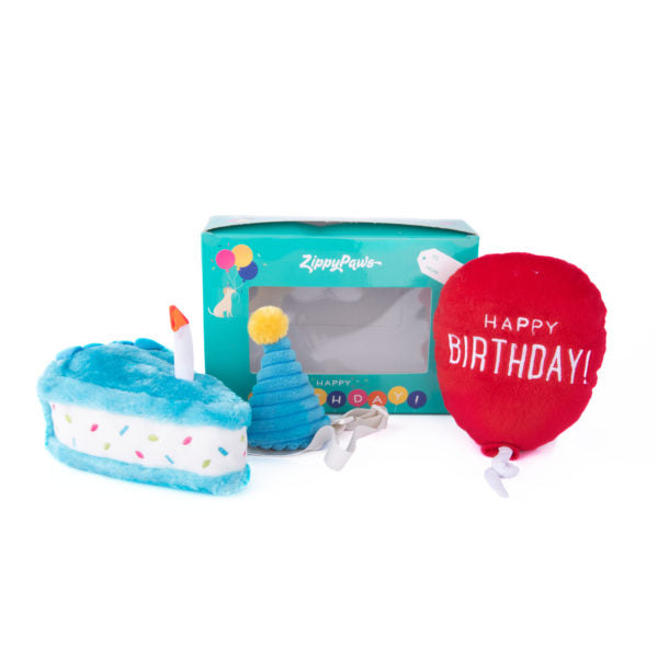 Zippy Paws : Aesthetic Pup birthday box - Blue