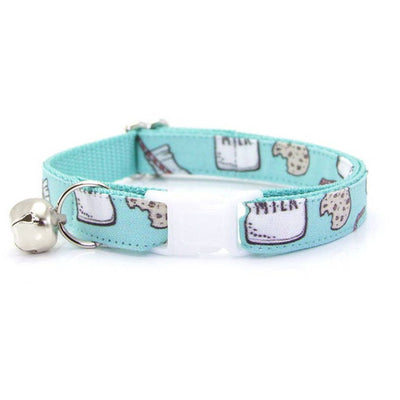 Cookies and Milk - Mint - Cat Collar