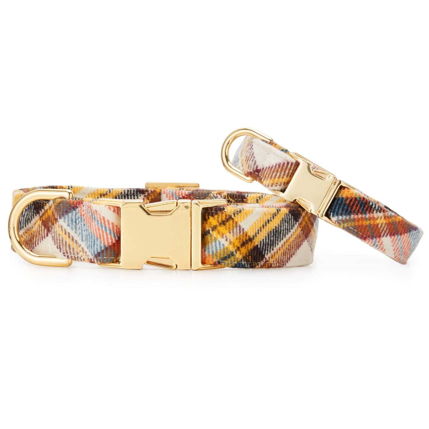 Cornucopia flannel dog collar