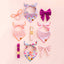 XOXO (Hugs and Kisses) Pastel pink dog collar