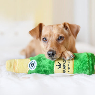 Zippy Paws | Aesthetic Happy Hour Crusherz - Champagne bottle dog toy