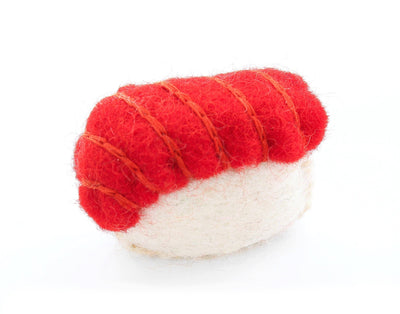 Sushi cat toy, tuna nigiri  3" x 2"