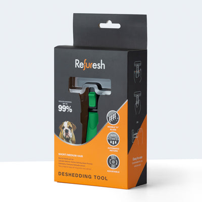 Deshedding brush for short & medium fur