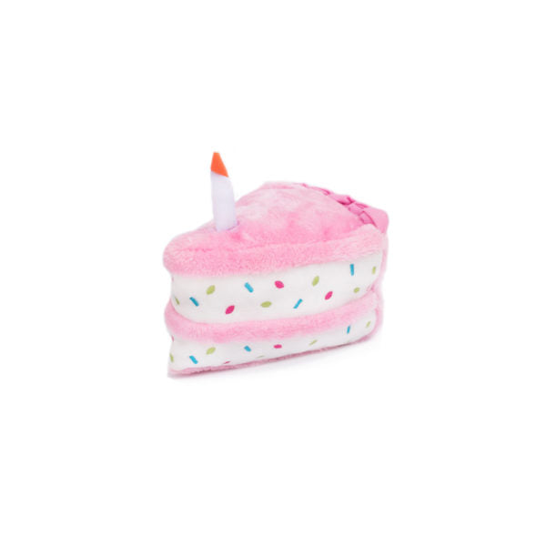 Zippy Paws Aesthetic dog toy - Birthday cake - Pink
