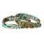 Coastal flower designer dog collar