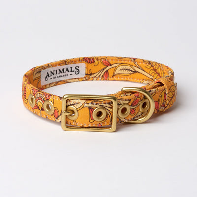 Bohemian sunset designer dog collar