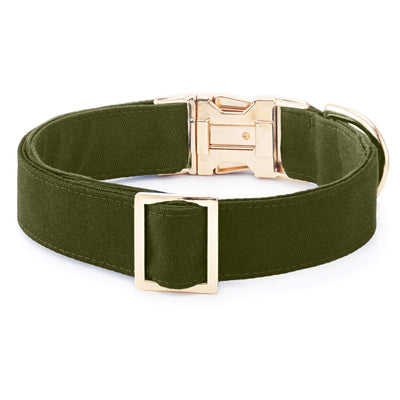 Olive dog collar