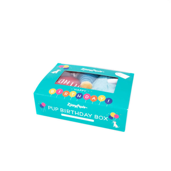 Zippy Paws : Aesthetic Pup birthday box - Blue