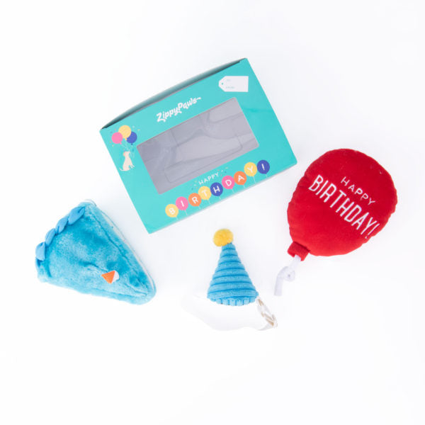 Zippy Paws : Aesthetic Pup birthday box - Blue
