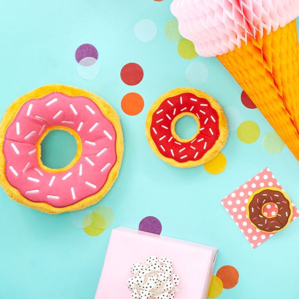 Zippy paws Jumbo donutz - strawberry | Aesthetic dog toys