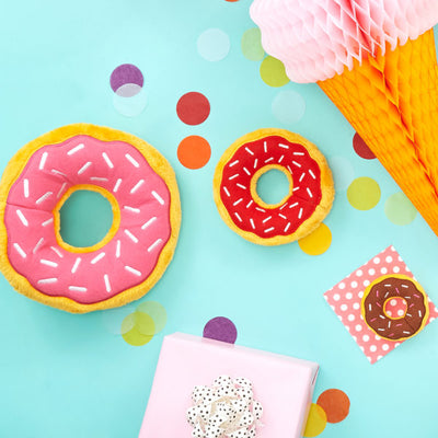 Zippy paws Jumbo donutz - strawberry | Aesthetic dog toys