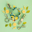 Lemon zest dog collar
