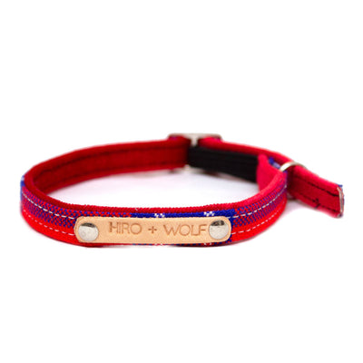 Shuka red cat collar