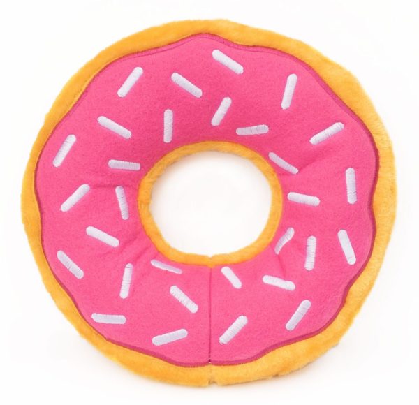 Zippy paws Jumbo donutz - strawberry | Aesthetic dog toys